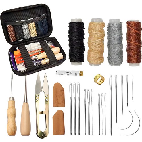 28pcs leather sewing kit hand - 28pcs,