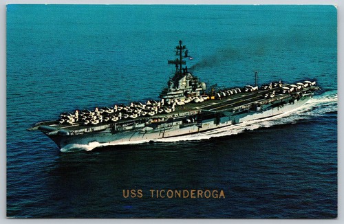 Postcard uss ticonderoga - postcard,