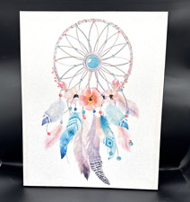 Wall Art Canvas Glitter Dream Catcher 50 cm x 40 cm approx. Pre owned
