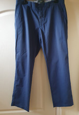Brax Chinos Men's Size W36 L31 Evans Regular Fit Dark Blue Trousers