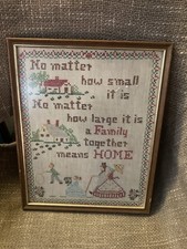 Antique framed sampler - antique,