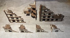 28mm Building Ruins Set MDF Terrain Suitable for Warhammer 40k Fantasy Mordheim