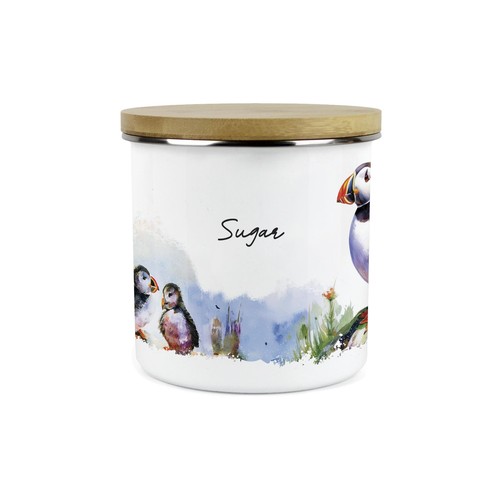Puffins sugar storage canister - puffins,