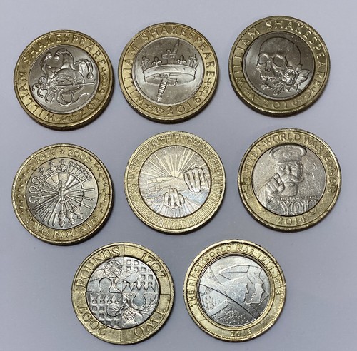 Circulated 2 coins - £2,
