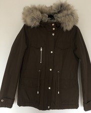 TOP SHOP WOMEN HOODED FAUX FUR