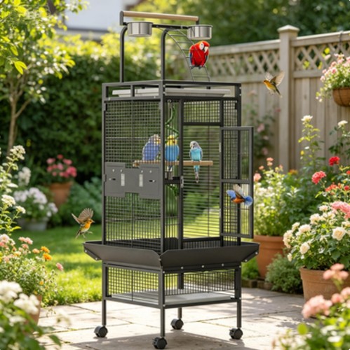Large bird cage parrot - bird,