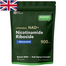 80 CAPSULES Liposomal NAD Nicotinamide Riboside Resveratrol Booster