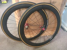  50mm Carbon Fibre Wheelset 11s Campagnolo Junior Size Wheels Vittoria  Tyres 