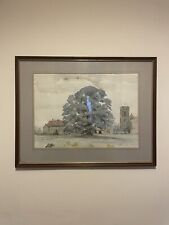 Original Watercolour Painting - Sycamore at Malton, Yorkshire, Signed M V Smith