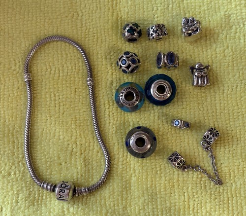 Pandora bracelet and charm - and,