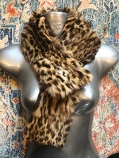 New   design vintage High quality   100% real    Arctic Lynx Fur  scarf