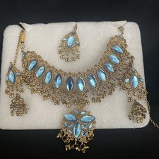 Asian Wedding Jewellery Necklace, Earrings & Tikka STUNNING!