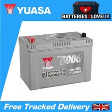Yuasa YBX5334 - Silver High Performance SMF Battery - 12V 100Ah 830CCA - 5 Yr...