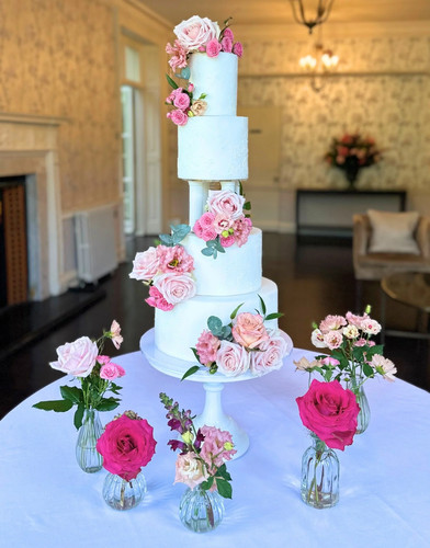 Roman column tier cake - roman,