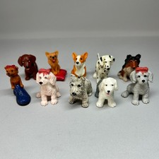 Vintage Puppy in My Pocket Toy Figure Bundle x 10 Different Dogs Series 1 1990's