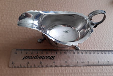 antique solid silver sauce