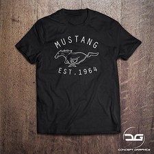 Classic Mustang Men's Black T Shirt Novelty Gift