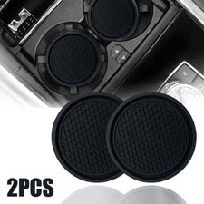 Black Car Cup Holder Anti-Slip Mat Insert Coaster Vehicle Interior Accessories