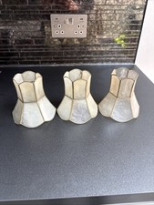 Set of 4 Vintage Antique Capiz