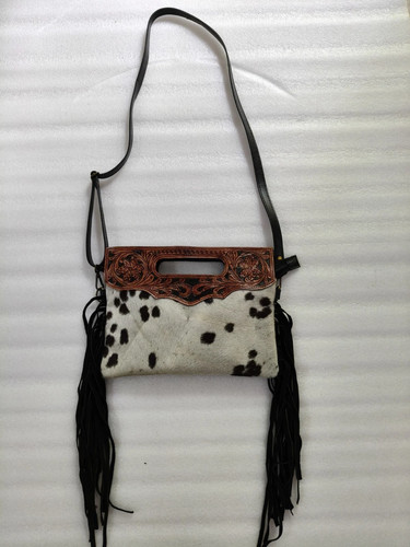 Premium hair cowhide fringe - hair-on,