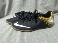 Nike Bomba Indoor Soccer Shoes Black Gold Men’s U.S Size 5, UK Size 4.5, EU 37.5
