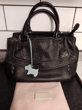 RADLEY  Black, textured, leather grab bag, great condition for gifting (Xmas)