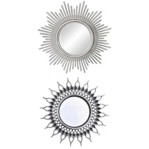 2pcs wall hanging mirror - hanging, small