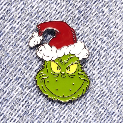 The grinch enamel pin - enamel, badge