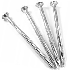Galvanised Annular Ring Shank Nails | Bright Zinc Plated Steel for Outdoor Timbe