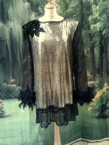 Deluxe drag queen - deluxe, black/silver