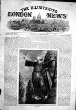 Original old antique print - original,