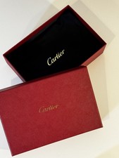 Cartier Empty Red Gift Box Jewelry Storage with Dusty Bag Authentic 19 x 13 cm