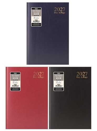 2027 diary day page - 2027, a4