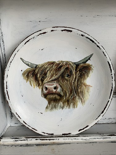 Highland cow wooden bowl - cow,
