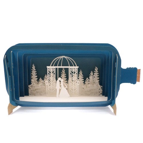 Message bottle wedding - message,