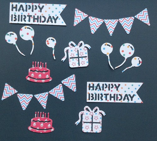 Birthday die cuts - birthday,