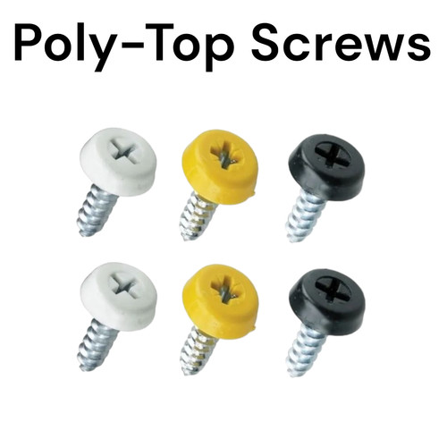 Number plate screws fitting - plate,