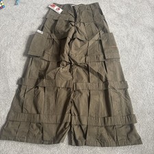 Criminal Damage Men's Women’s Cargo Trousers Size 27 Green New With Tags