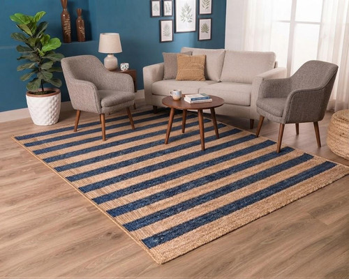 Rug dye jute - rectangle, hand
