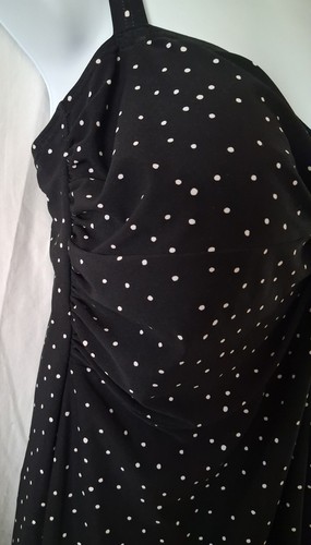 Swimsuit dress black white - dress, black/