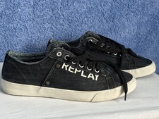 Replay Black Denim Sneakers