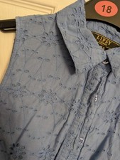 Blue Broderie Anglaise Lipsy