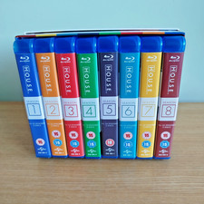 House M.D. Complete Series Blu-ray Box Set S1-8 39 Discs, Used Missing Lid UK