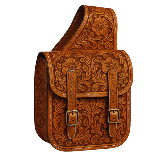 Horse saddle bag leather - saddle,