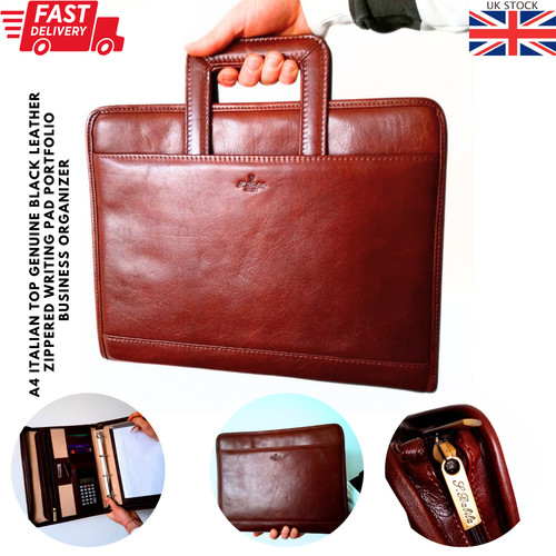 Italian genuine leather brown - italian,