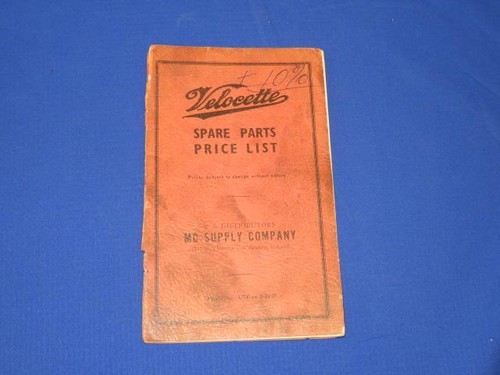 Original velocette spare parts - original,