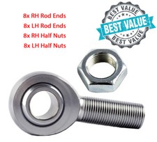 Pack of 16x 1/2" Male High Performance Rod End BRISCA F1 F2 Stock Car Spedeworth