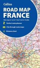 Collins Road Map of France by Collins Maps Folded Book