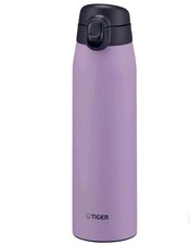 Japanese Tiger Vacuum Water Bottle 500ml One Touch Mug Lilac New