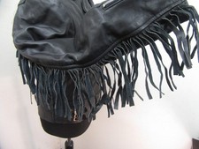 VINTAGE 80's FRINGED LEATHER